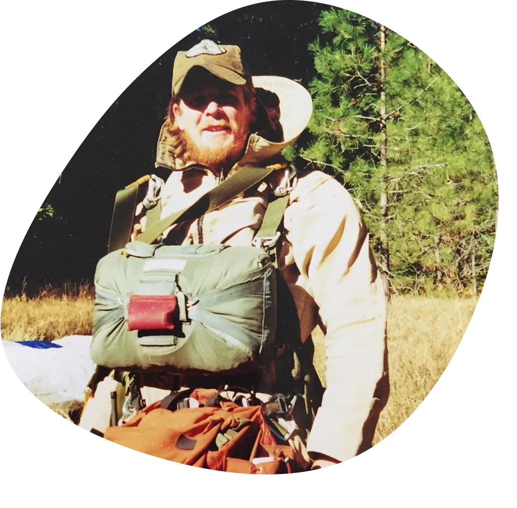 Geordie Wardman, wildfire crew, American West, 1990s